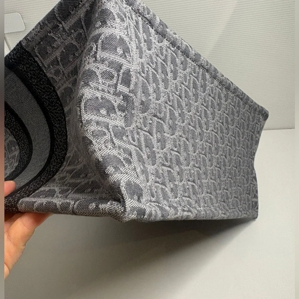 Christian Dior Medium Gray Oblique Book Tote - Picture 9 of 10